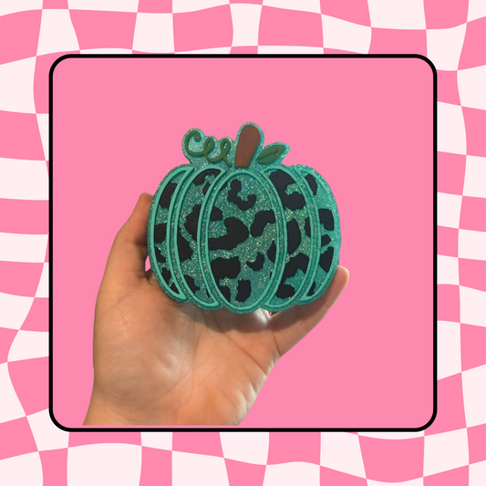 Cheetah pumpkin vent clip
