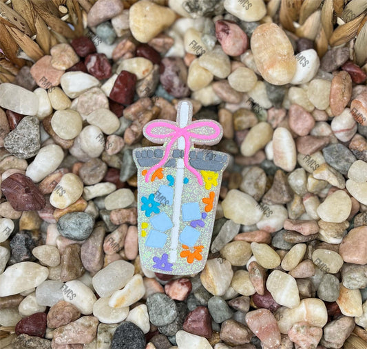 Floral bow iced drink