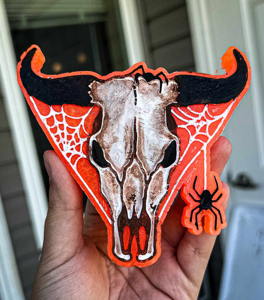 Spider web skull