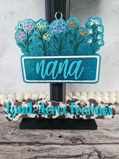 Floral plaque, choose your insert/s- read description