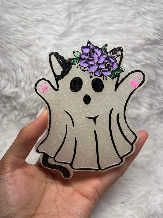 Floral cat Ghost