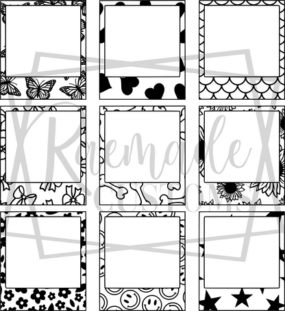 POLAROID inserts- choose your insert/s- READ DESCRIPTION