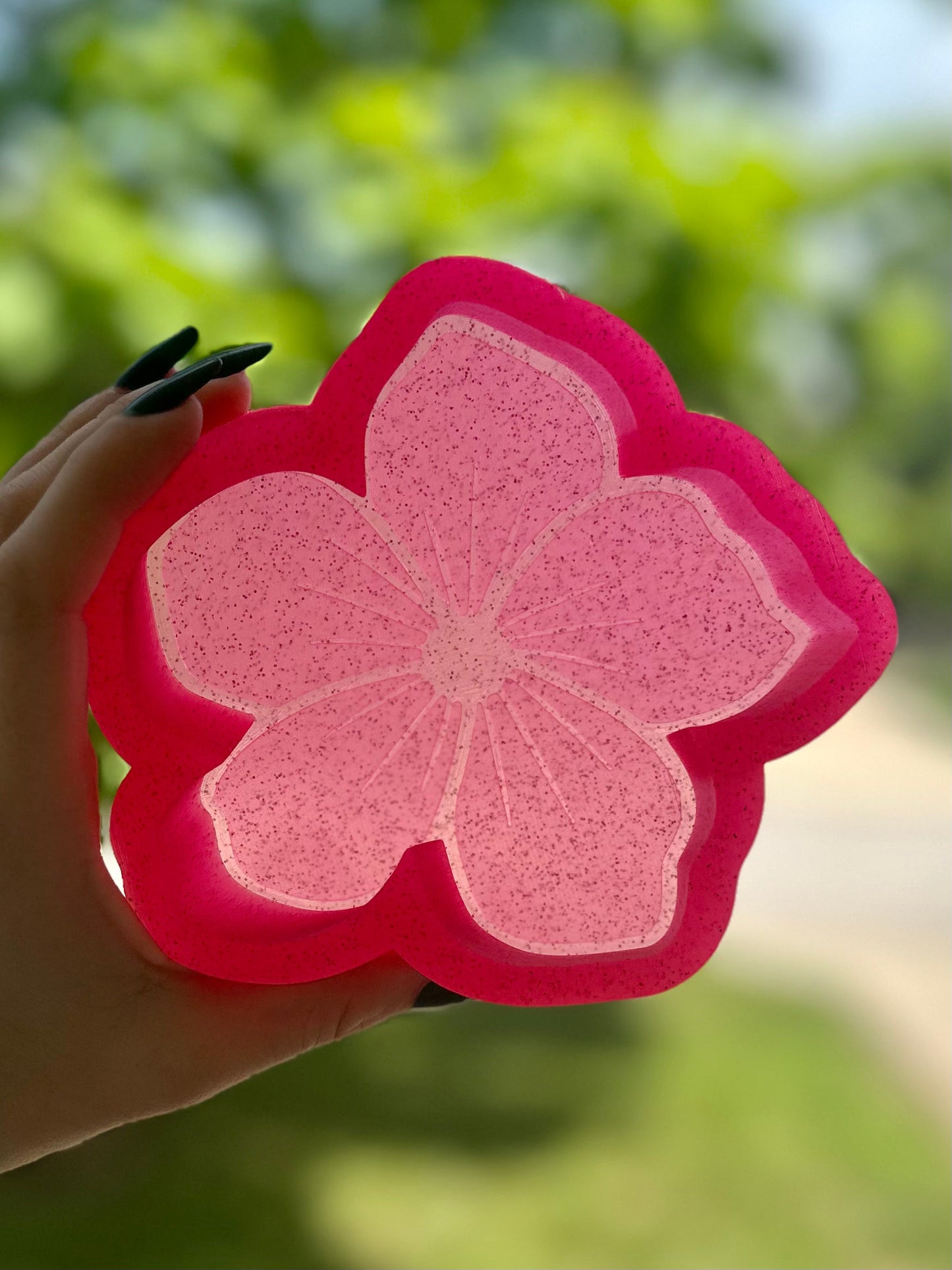 Plumeria flower vent clip