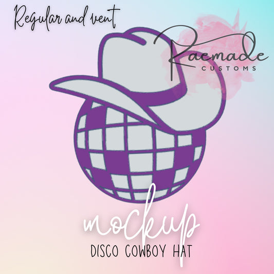 Disco cowboy hat Vent Clip