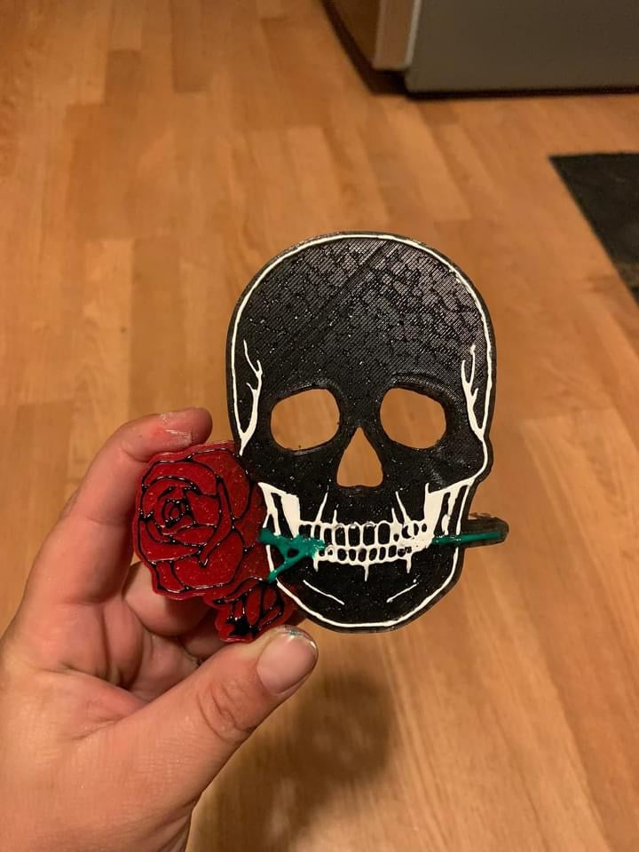 Skull and Rose